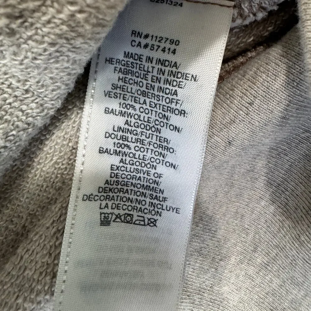 True Religion Heather‎ Gray Mens M Full Zip Up Hoodie Sweater